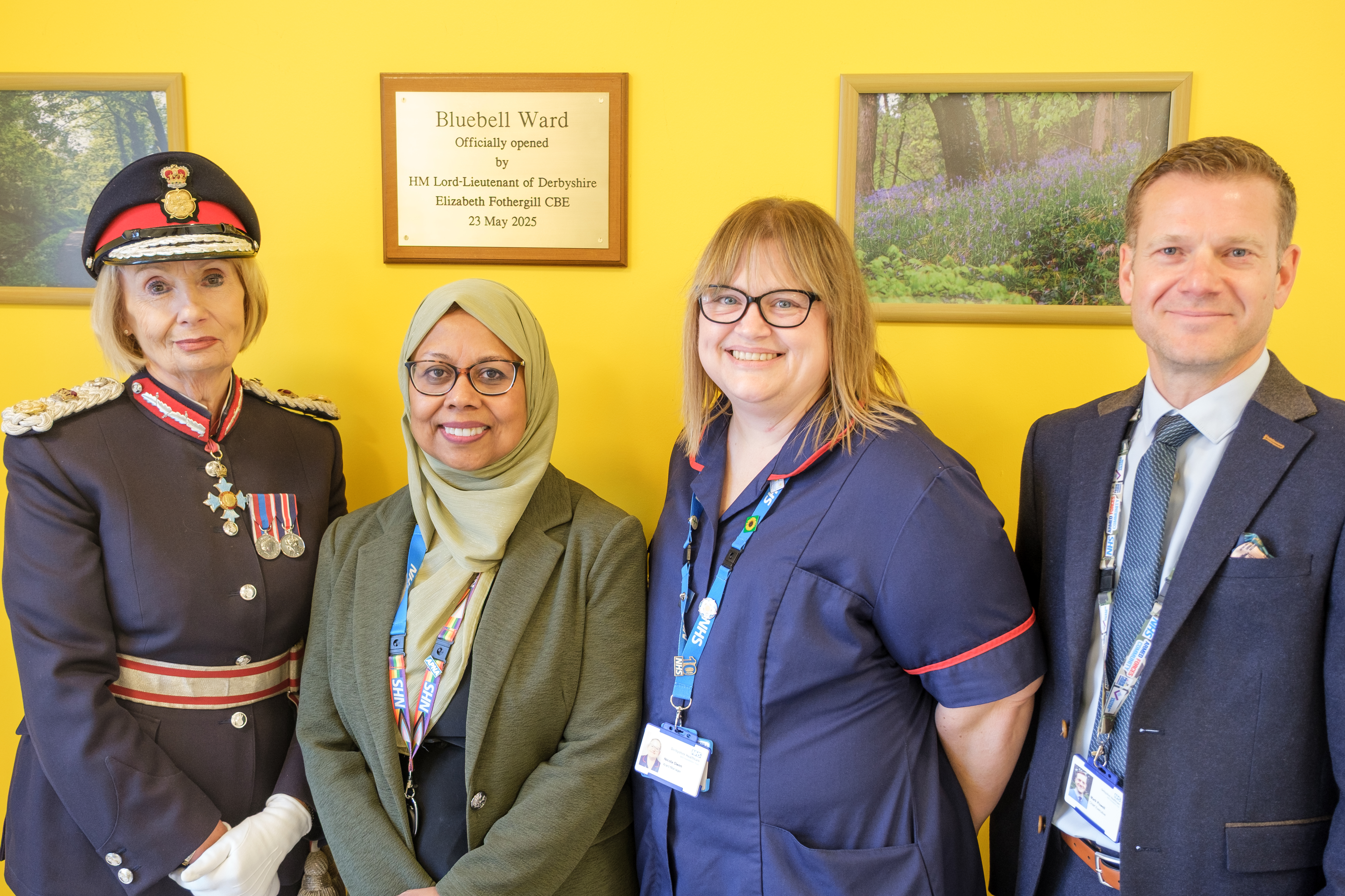 Derbyshire Healthcare officially opens newly refurbished Bluebell Ward in Walton, Chesterfield for older adults with mental health needs