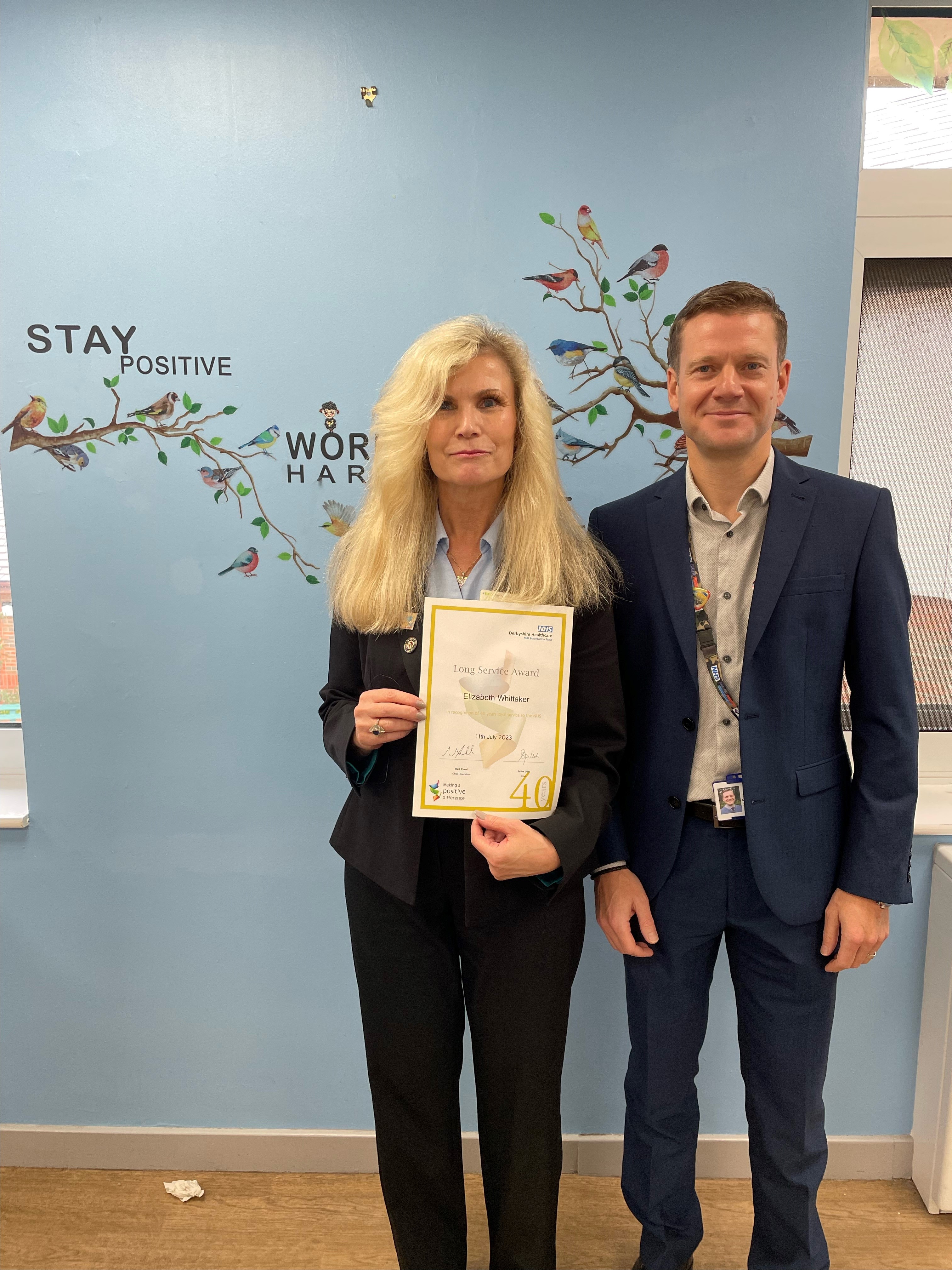 From cutting hair to supporting patient care: Derbyshire NHS Trust celebrates long-serving colleague of 40 years who has “witnessed great change” in the NHS and in her working life