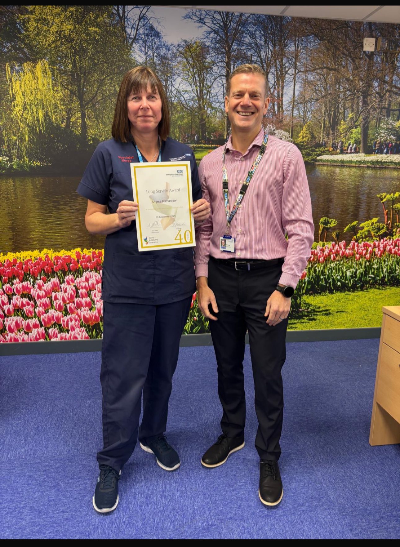 &ldquo;I always wanted to be a nurse&hellip; After 40 years, that passion has never left me.&rdquo; &ndash; local nurse marks four decades of NHS care with long service award