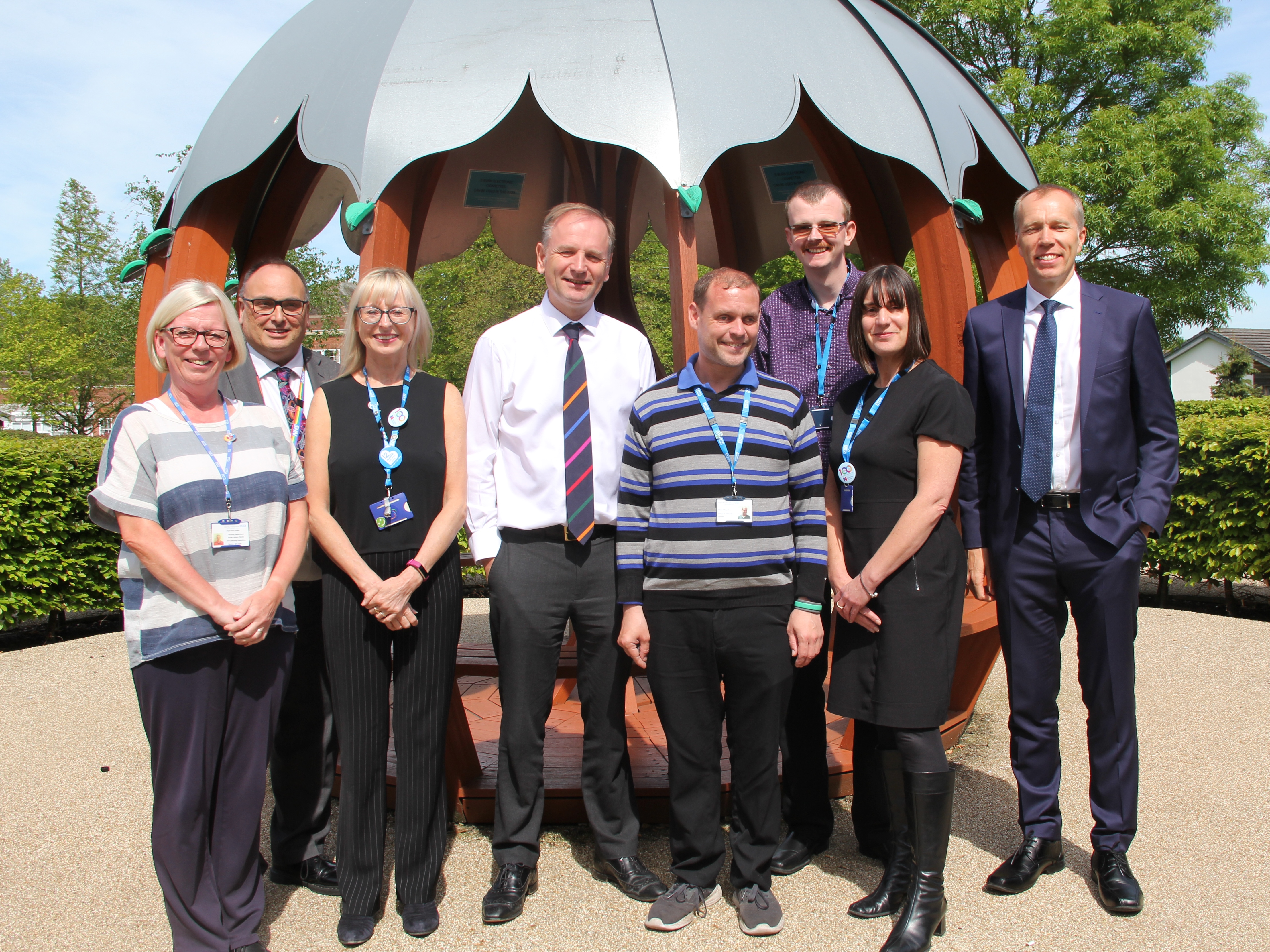 Dual honour as two national health bosses visit the Trust on one day
